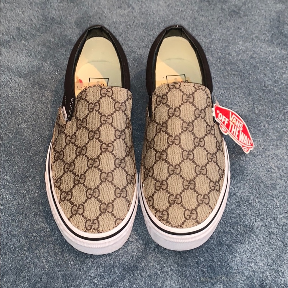 Brand new Gucci Vans slip ons